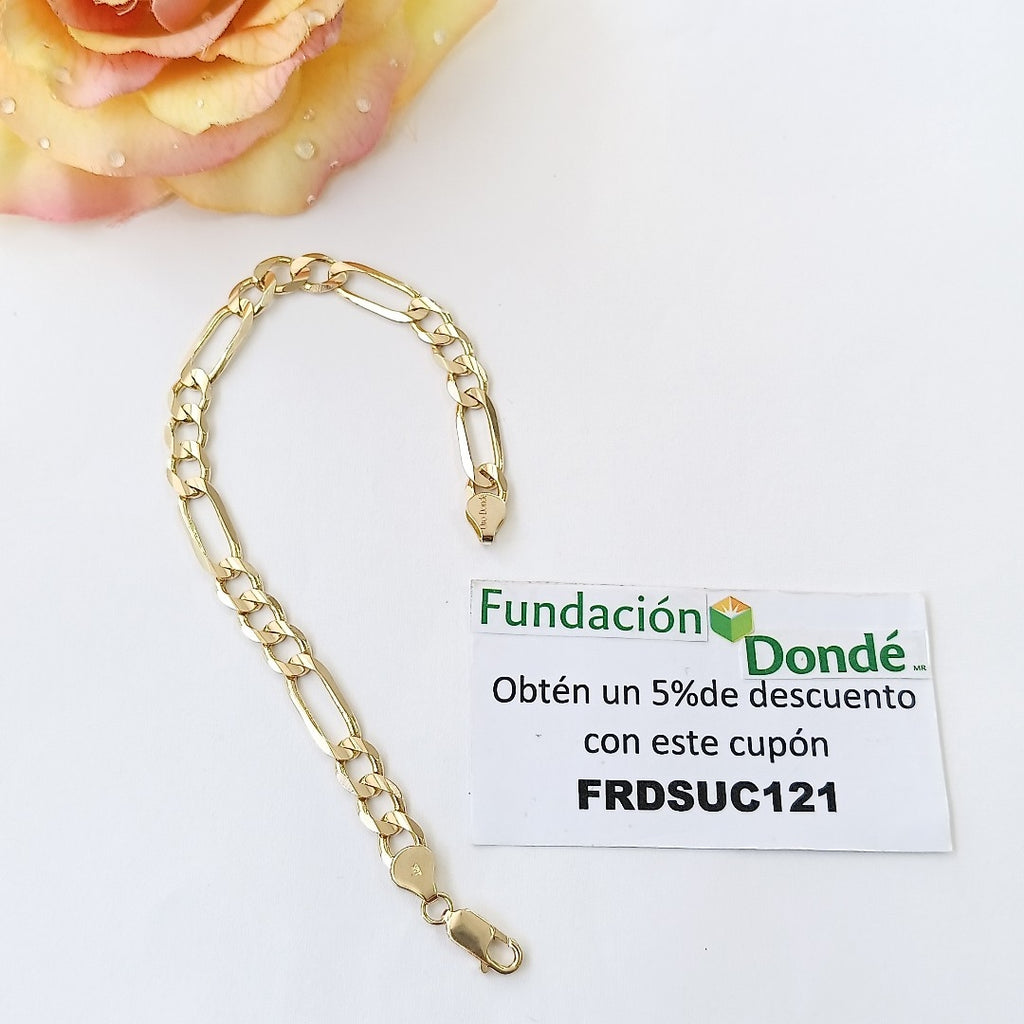 PULSERA 3X1 14K 21 CM 14.5 GR (NUEVO)