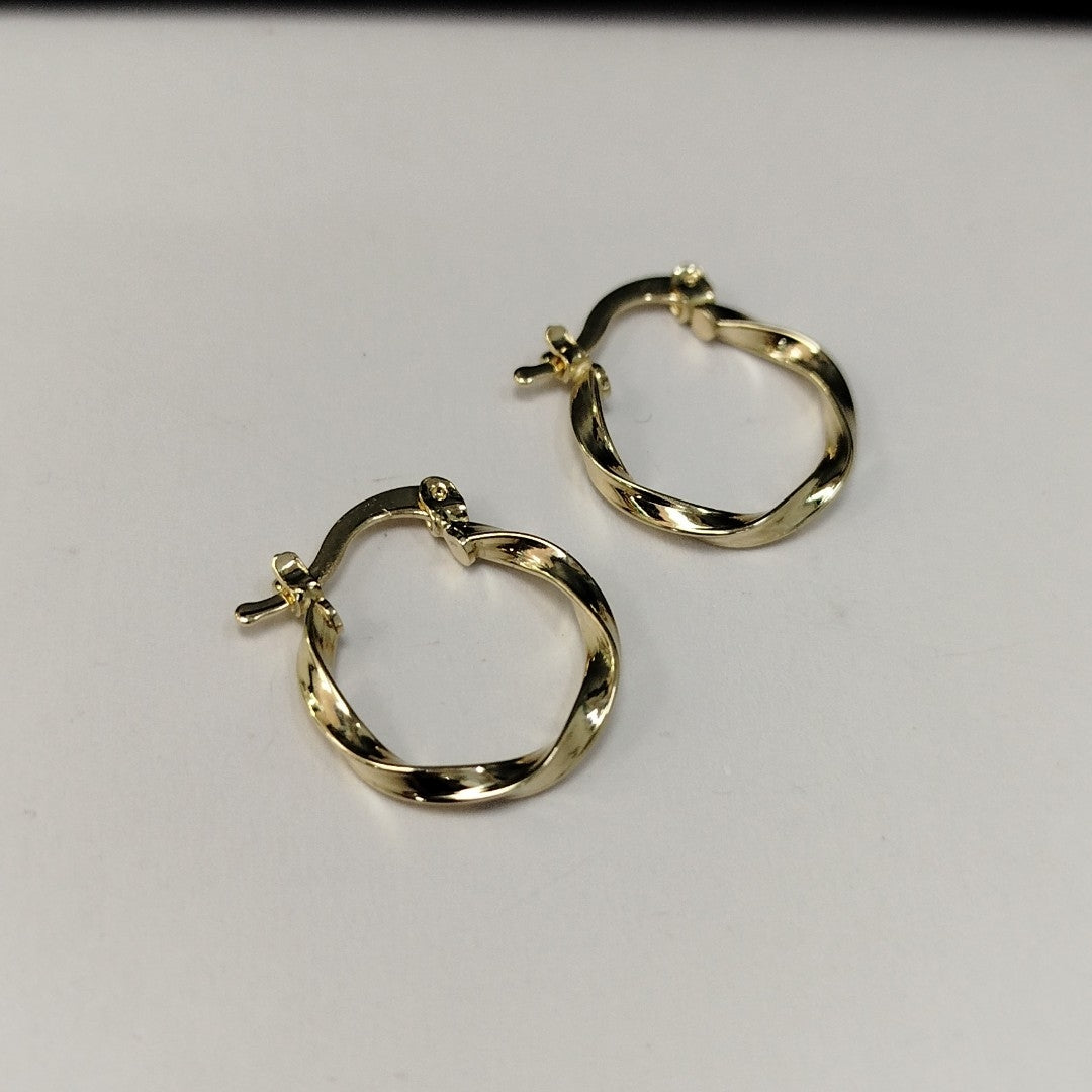 ARETES ARRACADAS TORZAL 14K 1.2 GR (NUEVO)