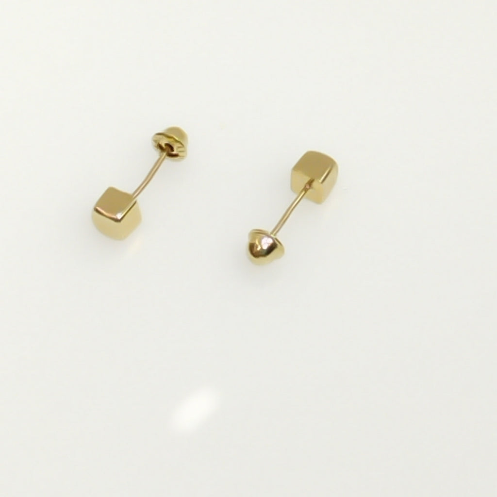 BROQUELES BROQUEL FIG CUBO 14K 0.203 GR (NUEVO)
