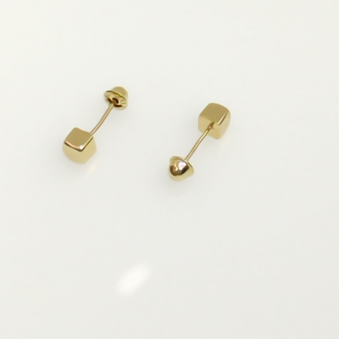 BROQUELES BROQUEL FIG CUBO 14K 0.203 GR (NUEVO)