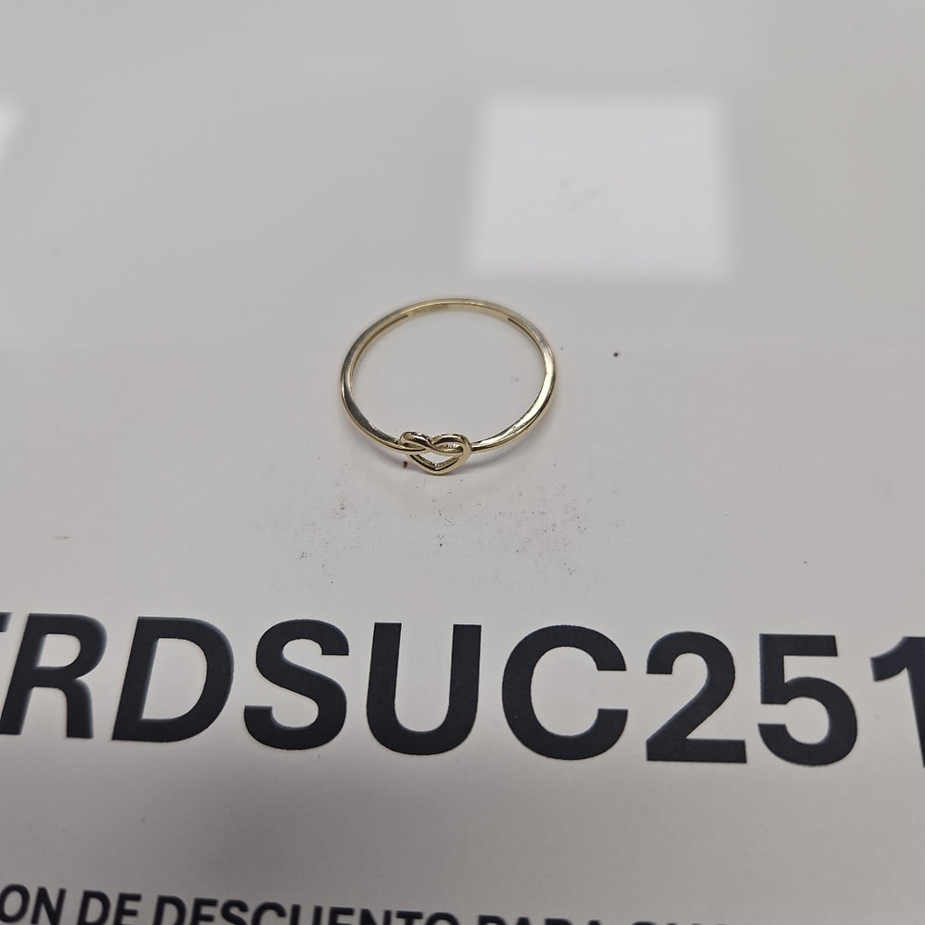 ANILLOS ANILLITO FIG CORAZON 10K TALLA 9 0.9 GR (NUEVO)