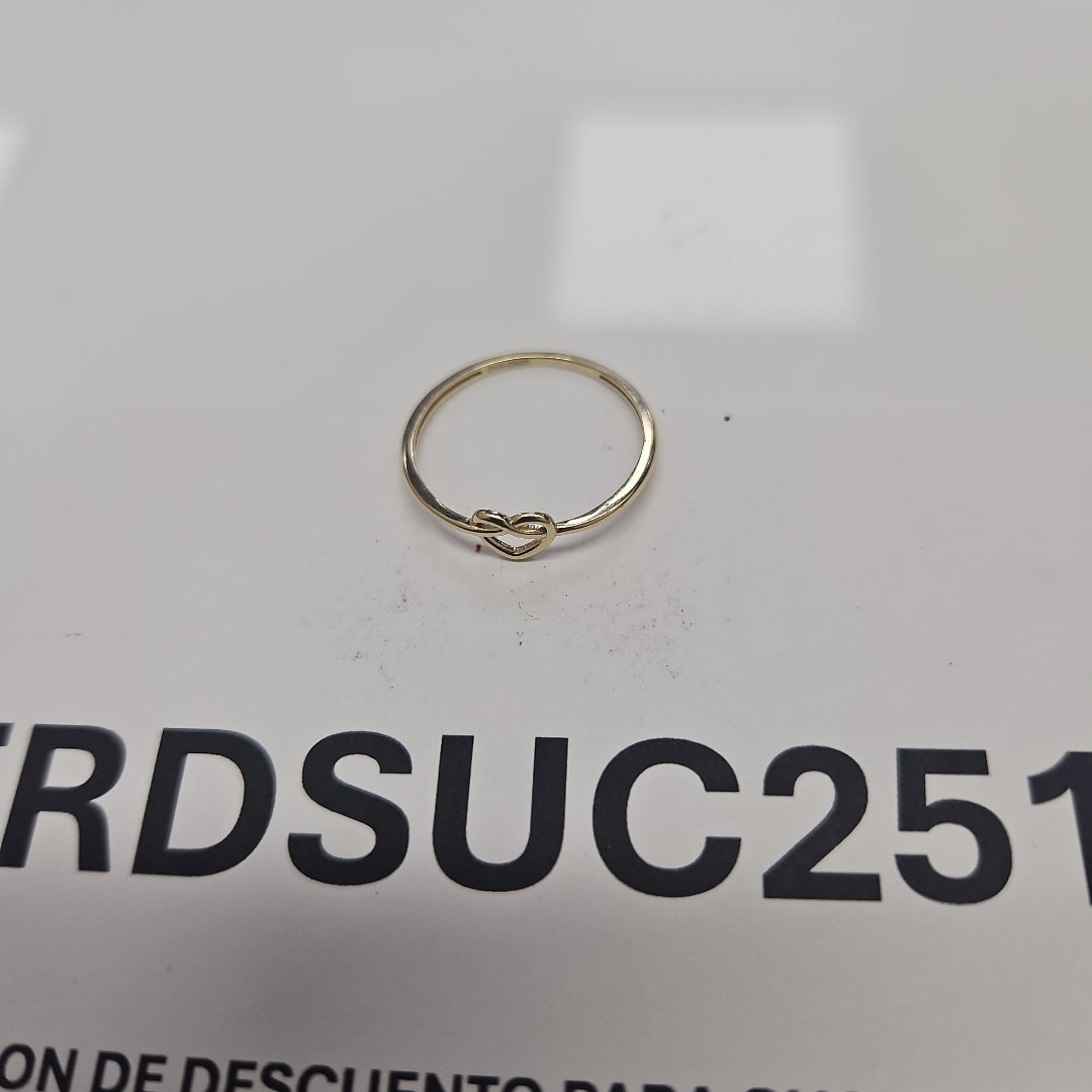 ANILLOS ANILLITO FIG CORAZON 10K TALLA 9 0.9 GR (NUEVO)