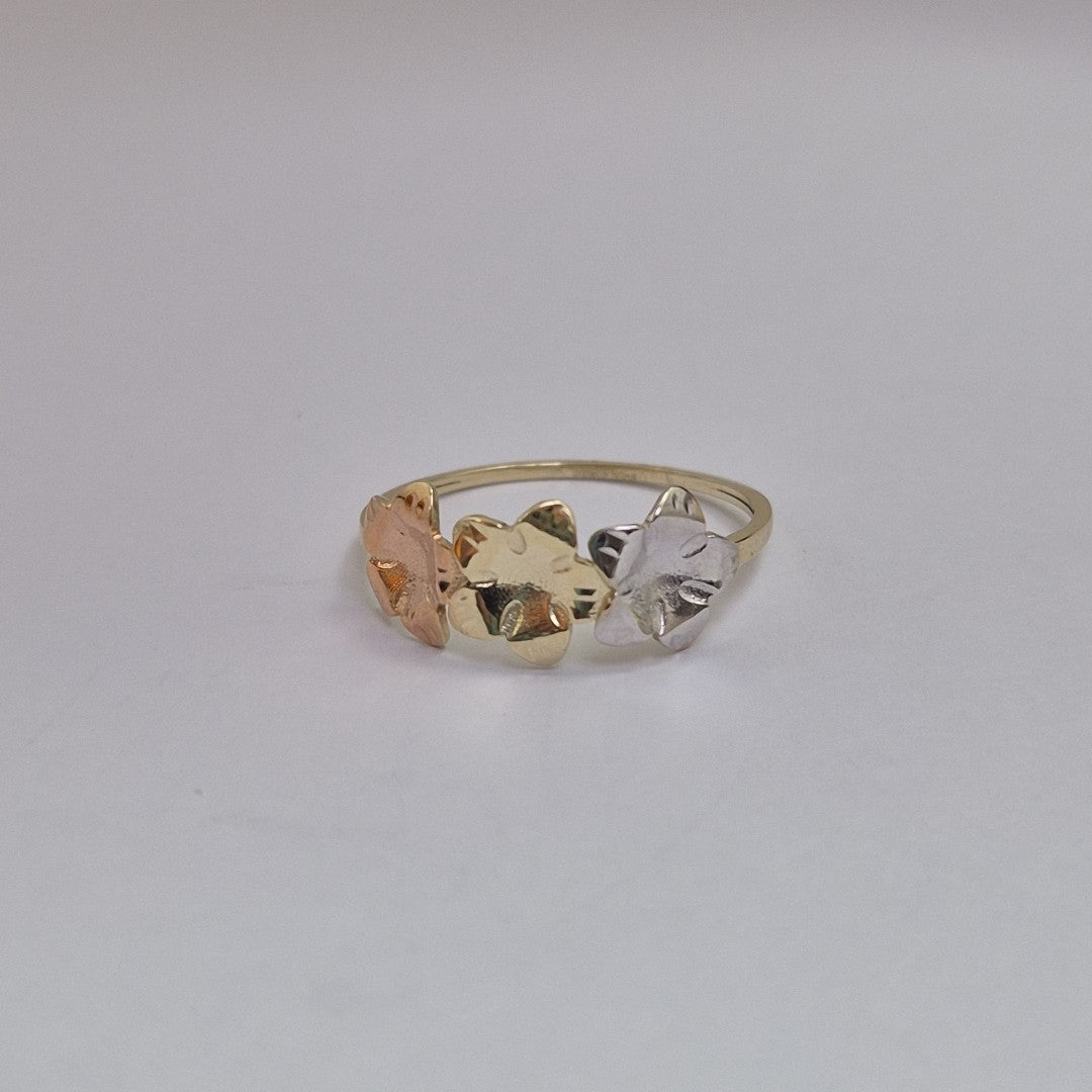 ANILLOS ANILLITO FIG FLORES 10K TALLA 9 1.3 GR (NUEVO)
