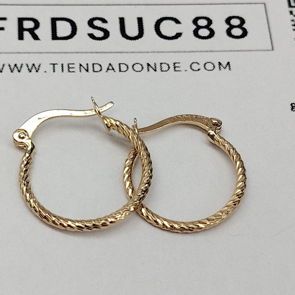 ARETES ARRACADAS 14K 1.2 GR (NUEVO)