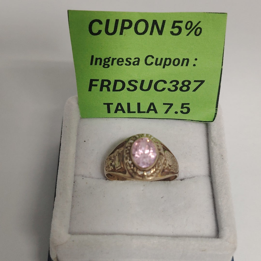 ANILLO DE GRADUACIÓN ORO 8 K 2,90 GRMS (SEMINUEVO)