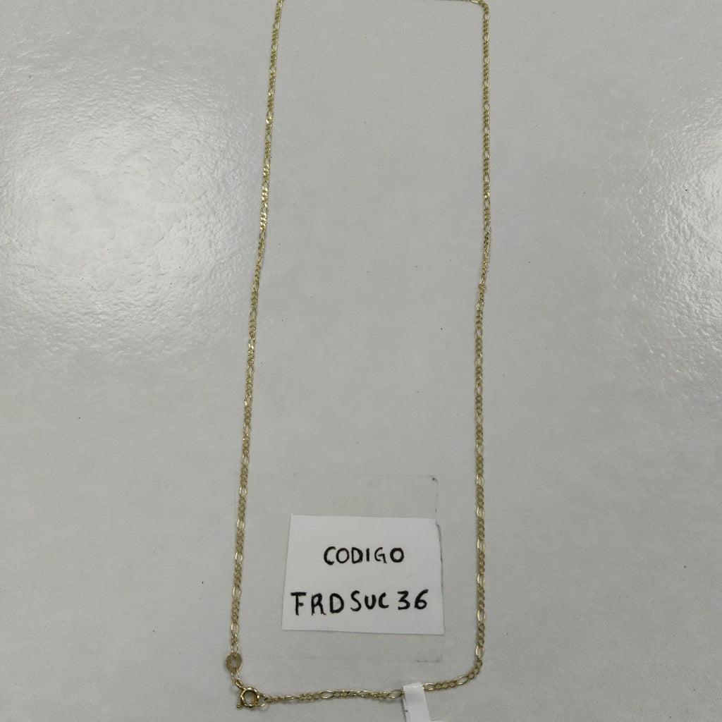 CADENA TEJIDO 3X1 14K 55 CM 2.3 GR (NUEVO)