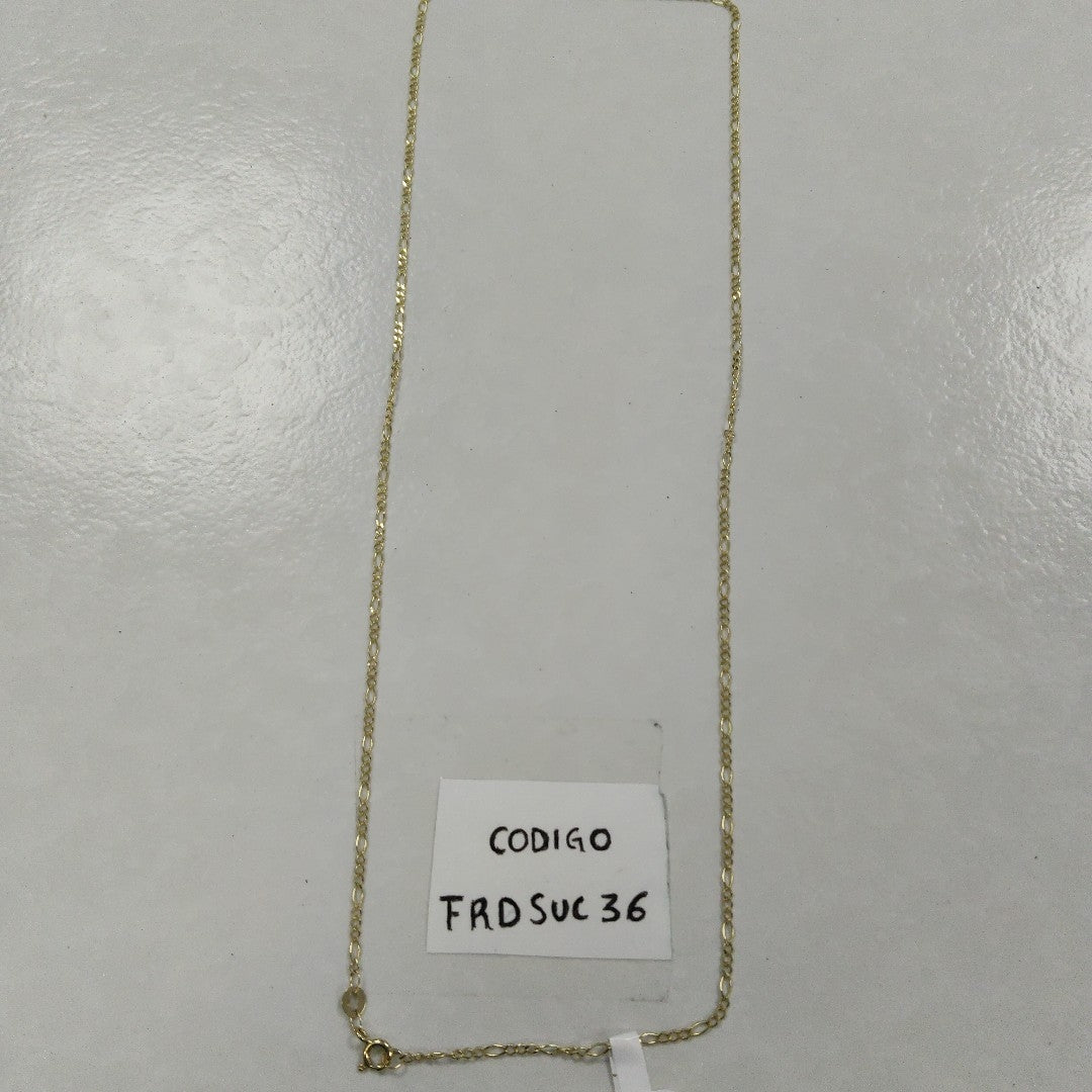 CADENA TEJIDO 3X1 14K 55 CM 2.3 GR (NUEVO)