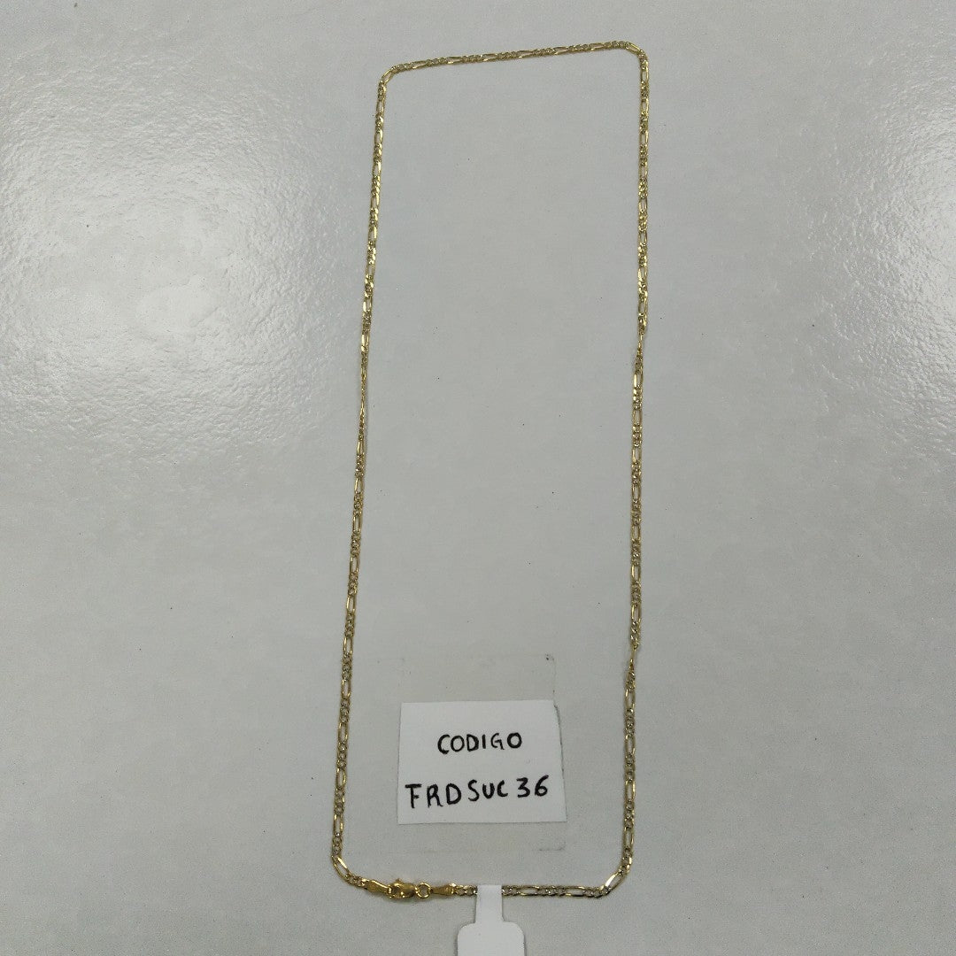 CADENA 3X1 DIAMANTADA 14K 60 CM 5.1 GR (NUEVO)