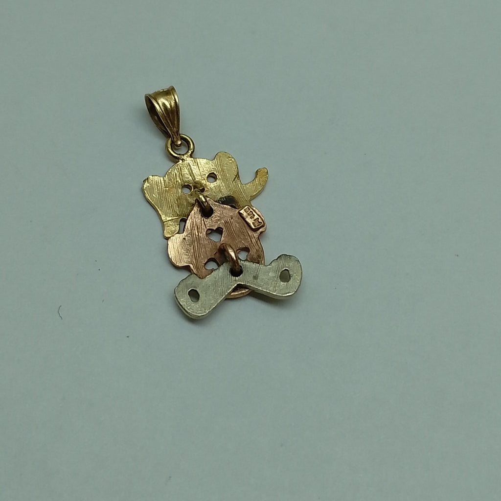 DIJE ORO, ORO COMBINADO 14 K 2.7 GRMS (SEMINUEVO)