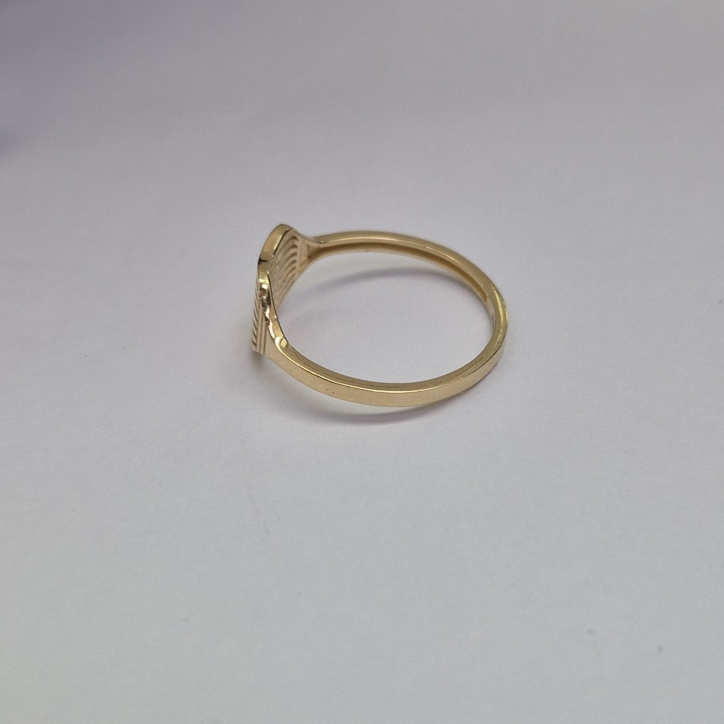 ANILLOS CORAZON 14K TALLA 8 1.8 GR (NUEVO)
