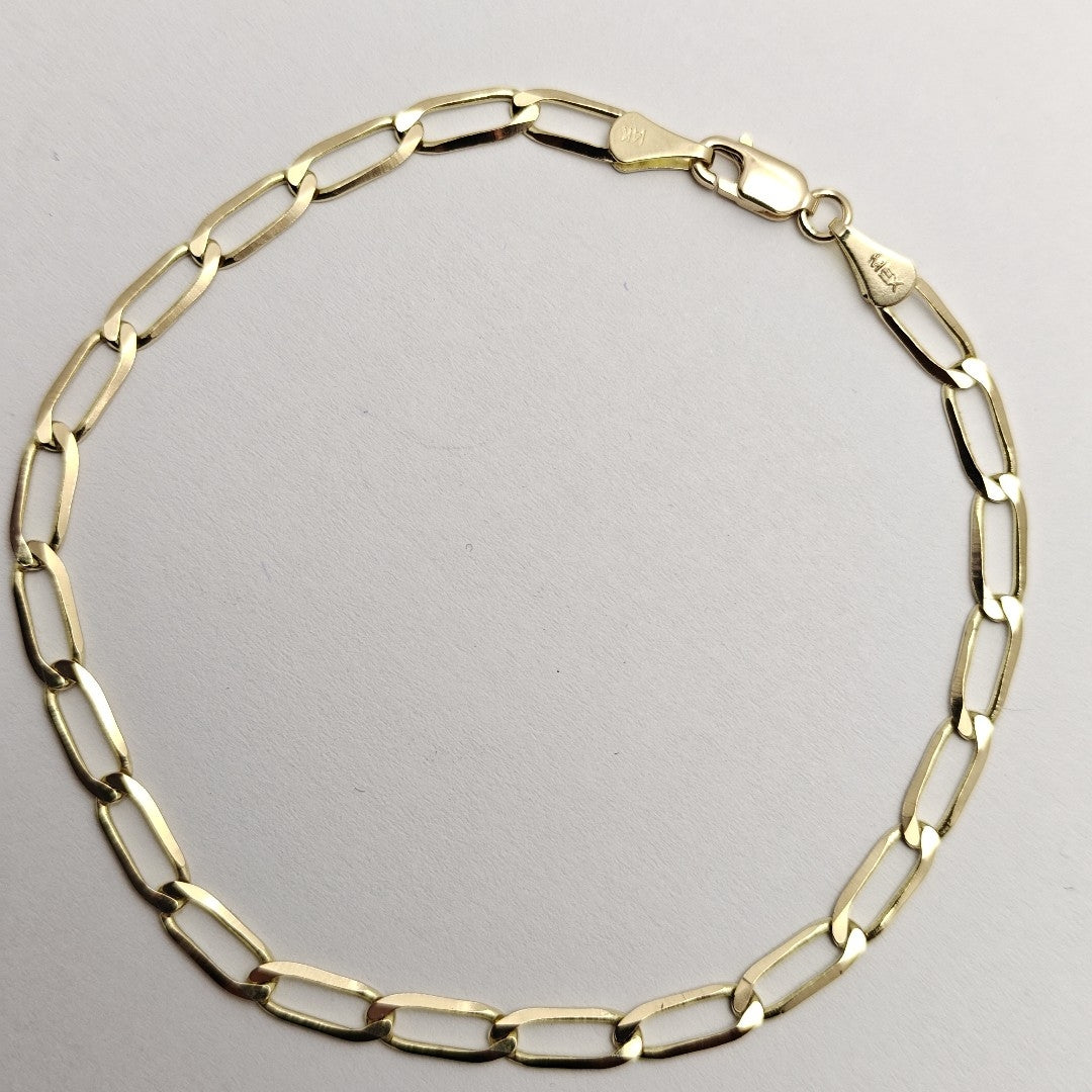 PULSERA ESLABON 14K 21 CM 4.3 GR (NUEVO)