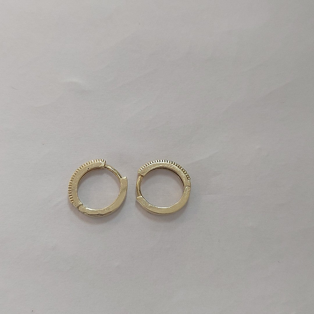 ARETES ARRACADAS CON CIRCONIAS 10K 1.2 GR (NUEVO)