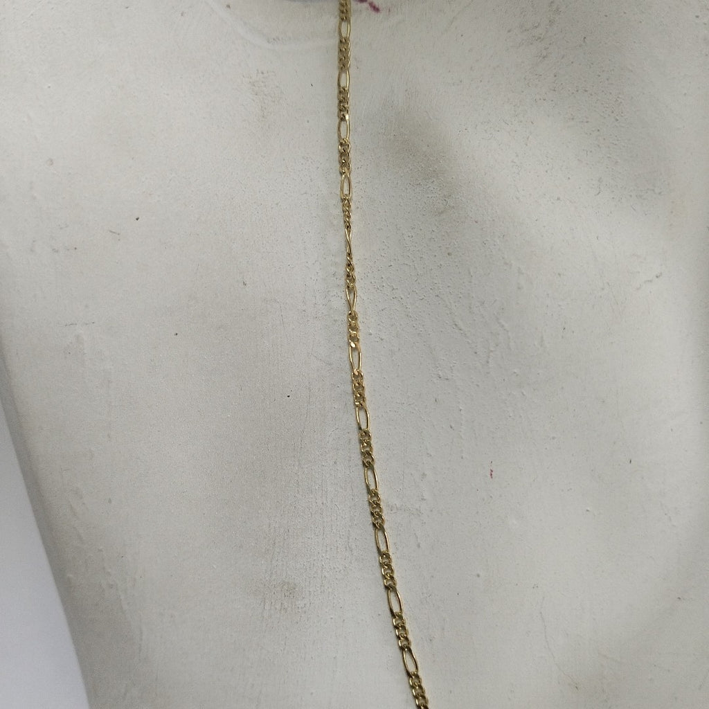 CADENAS TEJIDO 3X1 ORO 14K 55 CM 2.6 GR (NUEVO)