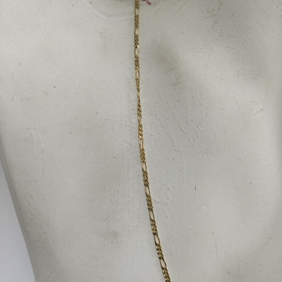 CADENAS TEJIDO 3X1 ORO 14K 55 CM 2.6 GR (NUEVO)