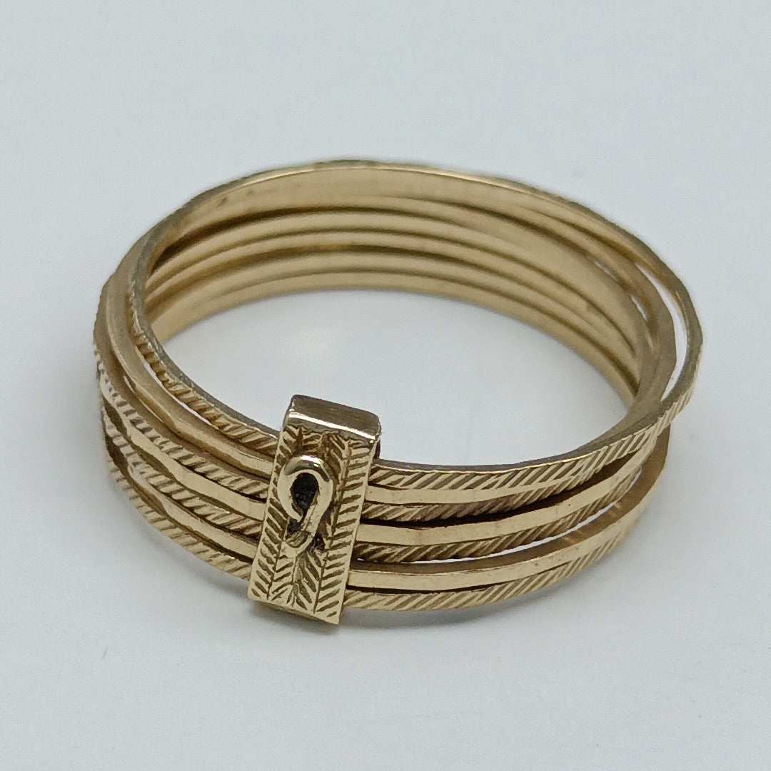 SEMANARIO DE ARGOLLAS ORO 14 K 3,10 GRMS (SEMINUEVO)