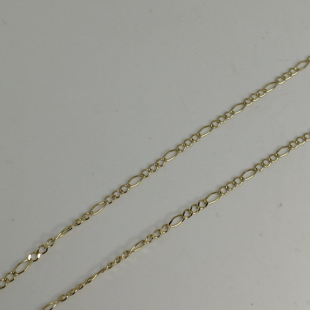 CADENAS TEJIDO 3X1 ORO 10K 55 CM 2.1 GR (NUEVO)
