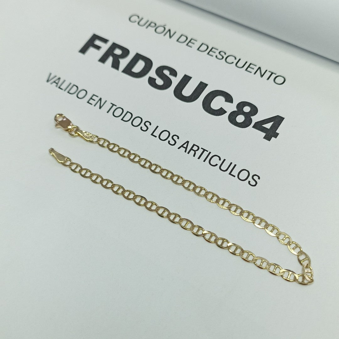 PULSERA GUCHI 14K 18 CM 2 GR (NUEVO)