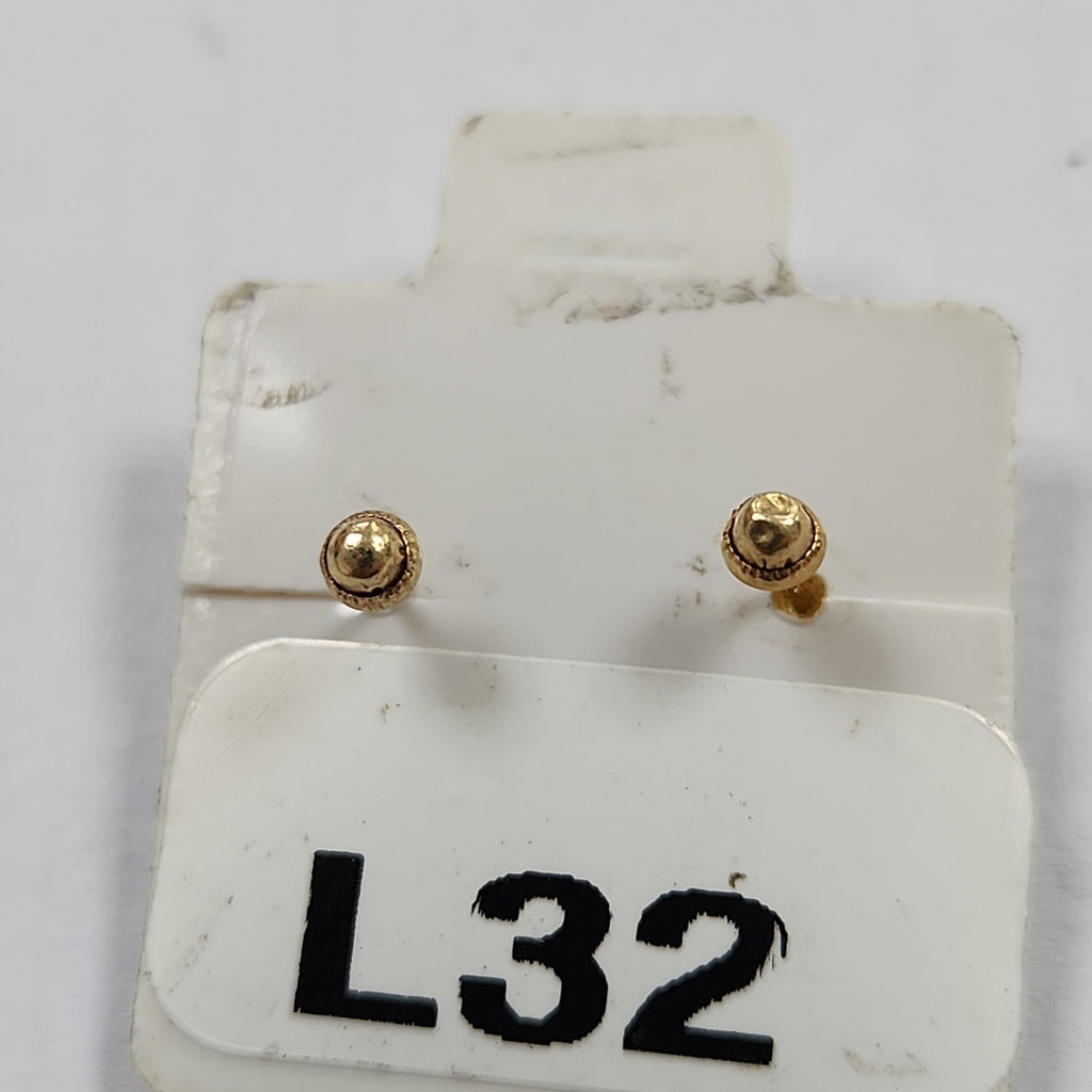 BROQUELES ORO 14K 1 (NUEVO)