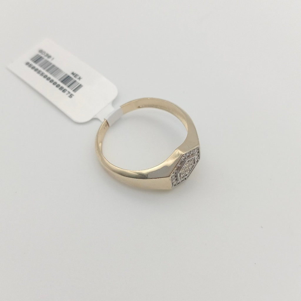 ANILLO C CIRCONIAS 14K 12 TALLA 4.1 GR (NUEVO)
