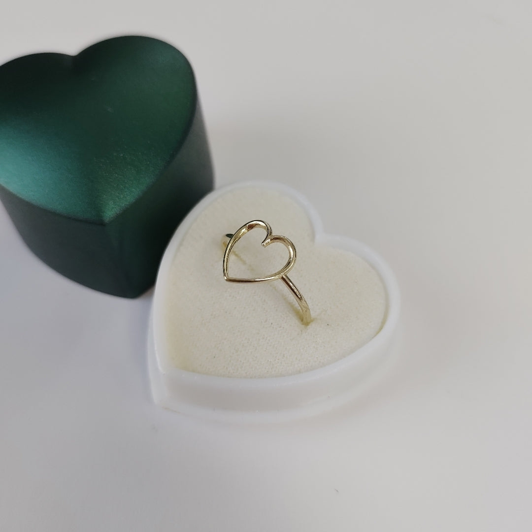 ANILLOS ANILLITO FIG CORAZON 10K TALLA 8 0.9 GR (NUEVO)