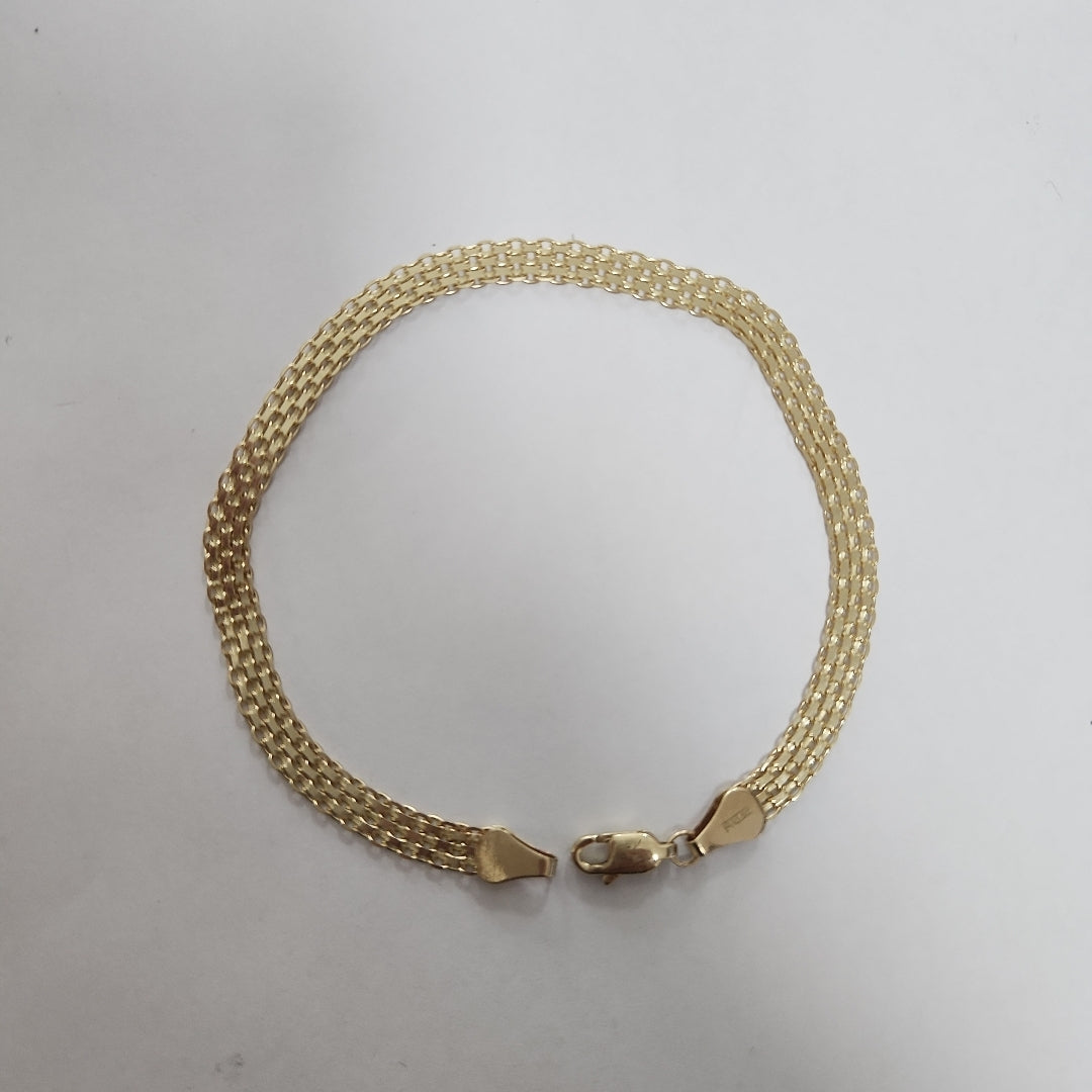 PULSERA ESPECIAL 14K 21 CM 5 GR (NUEVO)