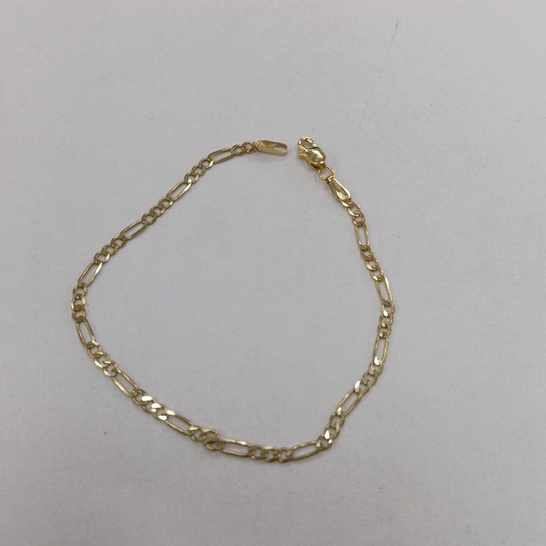 PULSERA TEJIDO 3X1 14K 18 CM 2 GR (NUEVO)