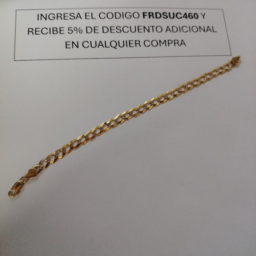 PULSERA BARBADA 14K 21 CM 5.6 GR (NUEVO)