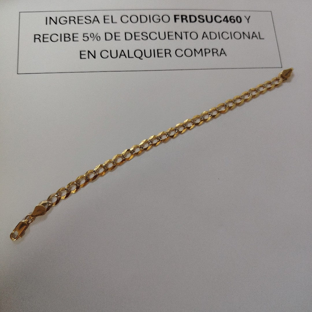 PULSERA BARBADA 14K 21 CM 5.6 GR (NUEVO)