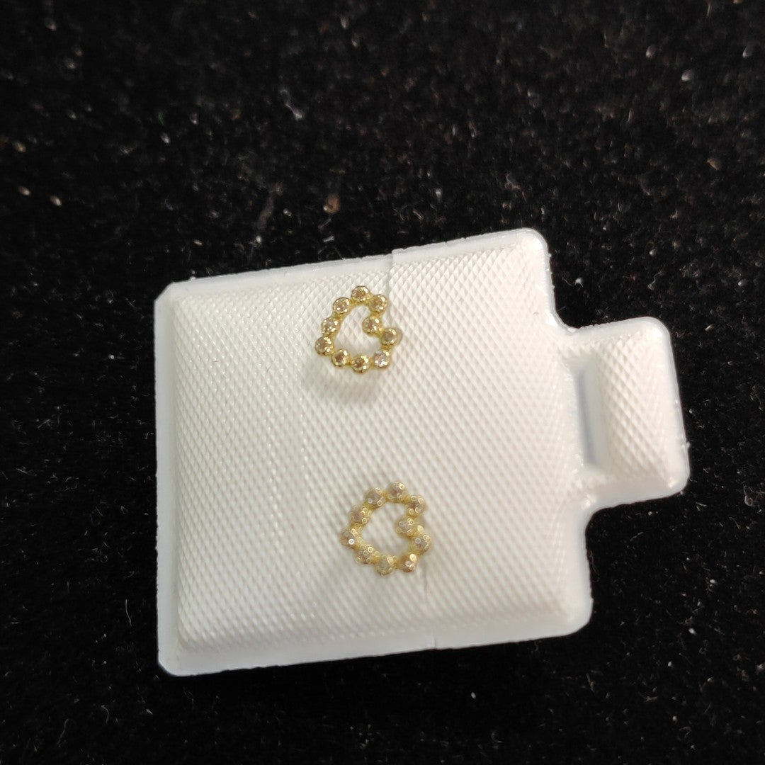 BROQUELES BROQUEL FIG CORAZON 14K 0.23 GR (NUEVO)