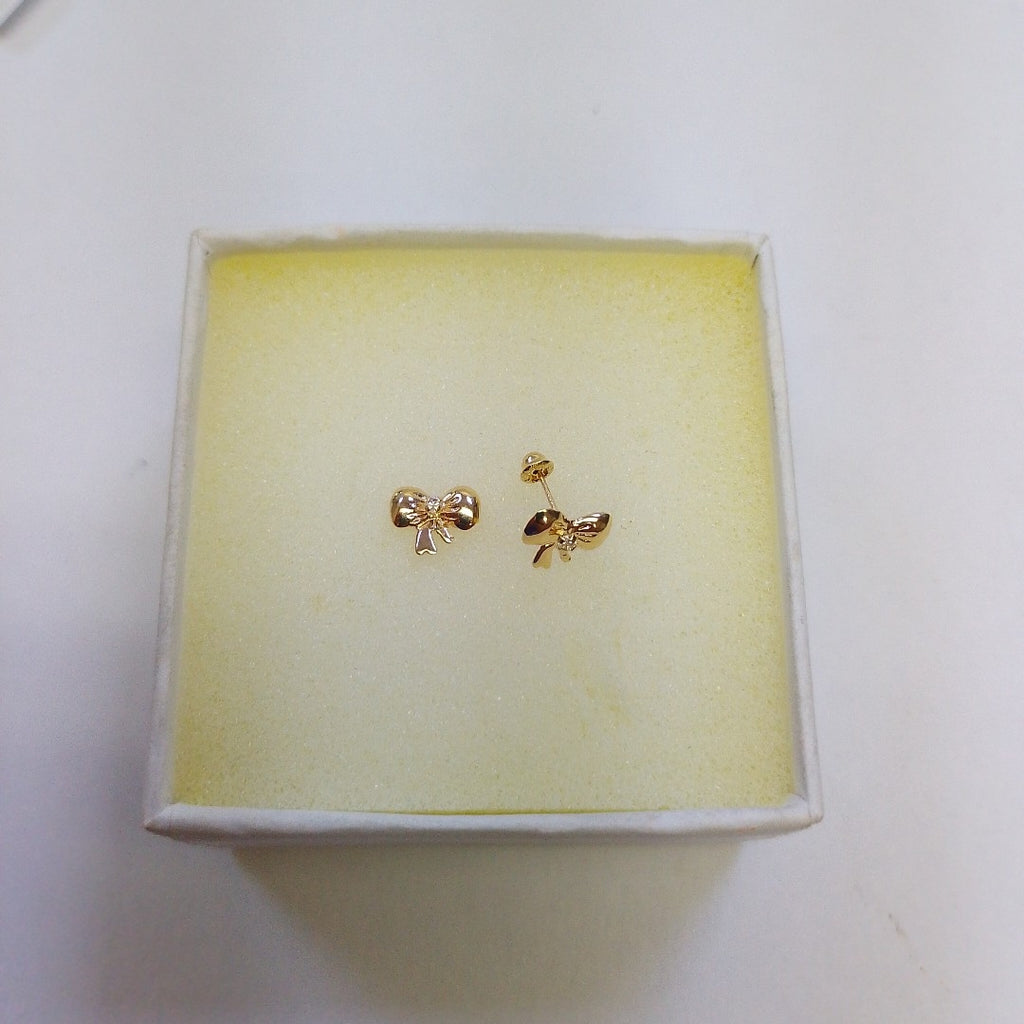 BROQUELES BROQUEL FIG MOÑO C CIRCONIA 14K 0.2441 GR (NUEVO)