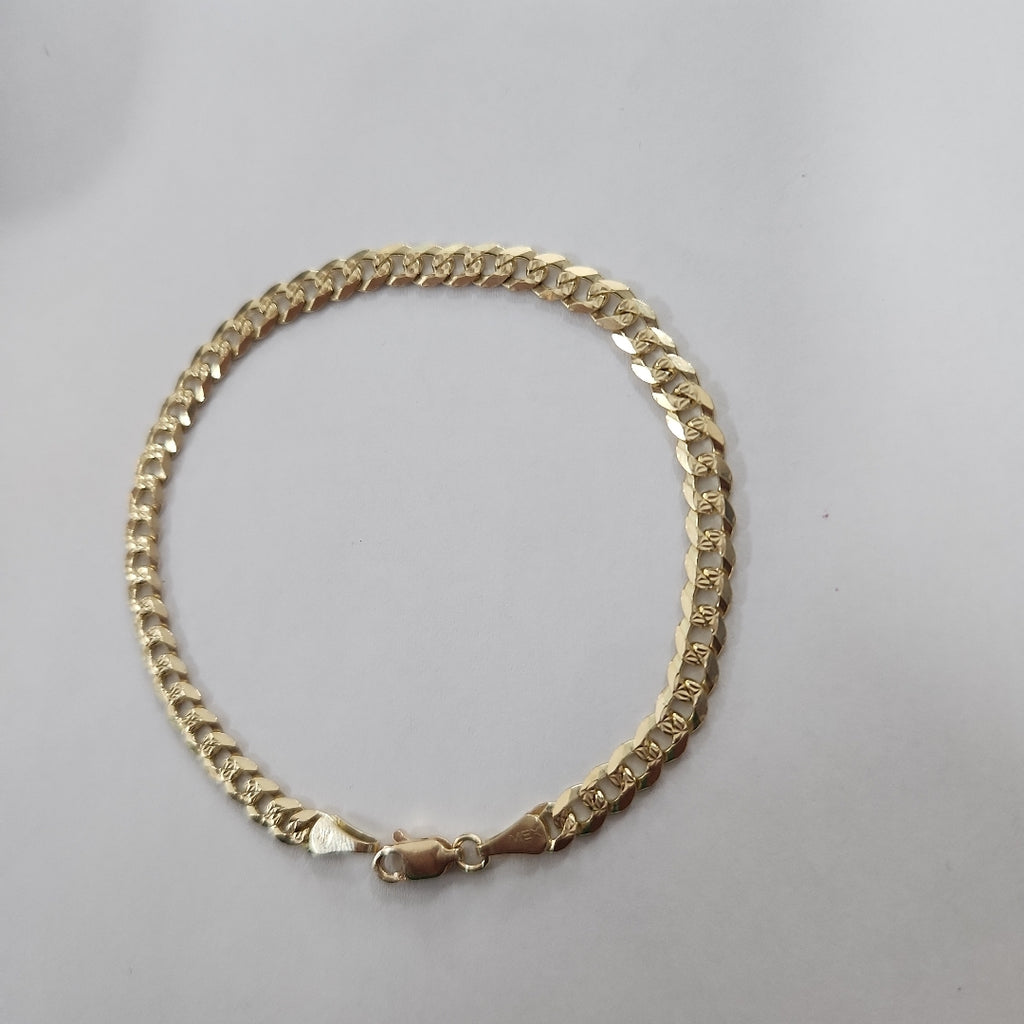 PULSERA BARBADA 14K 21 CM 7.6 GR (NUEVO)