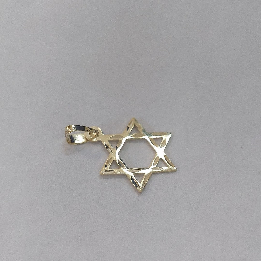 DIJE TEJIDO ESTRELLA DE DAVID 14K 0.5 GR (NUEVO)