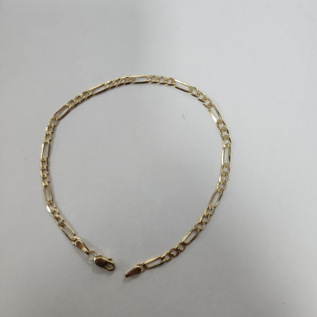 PULSERA TEJIDO 3X1 14K 21 CM 3 GR (NUEVO)