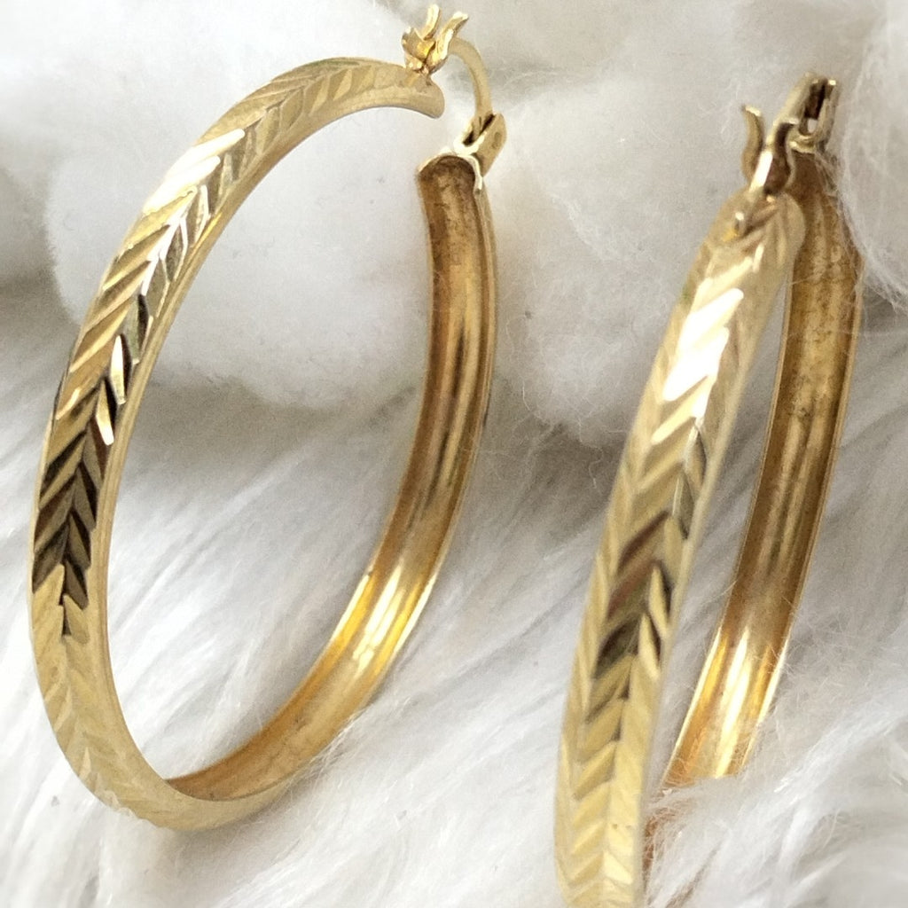 ARRACADAS PAR ORO 14 K 5.6 GRMS (SEMINUEVO)