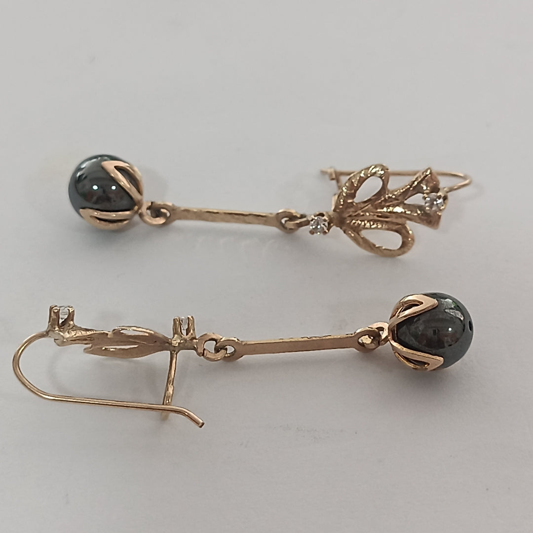 ARETES PAR ORO 10 K 5.2 GRMS (SEMINUEVO)