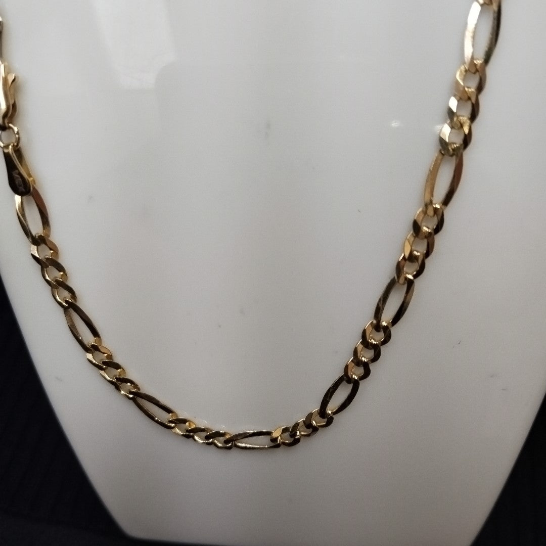 CADENAS TEJIDO 3X1 ORO 14K 55 CM 12.5 GR (NUEVO)
