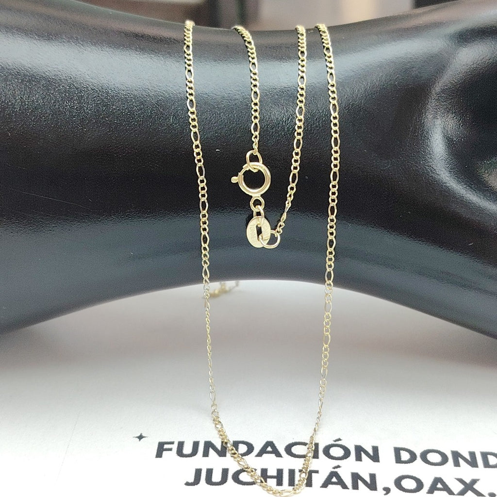 CADENAS TEJIDO 3X1 ORO 10K 55 CM 1.4 GR (NUEVO)