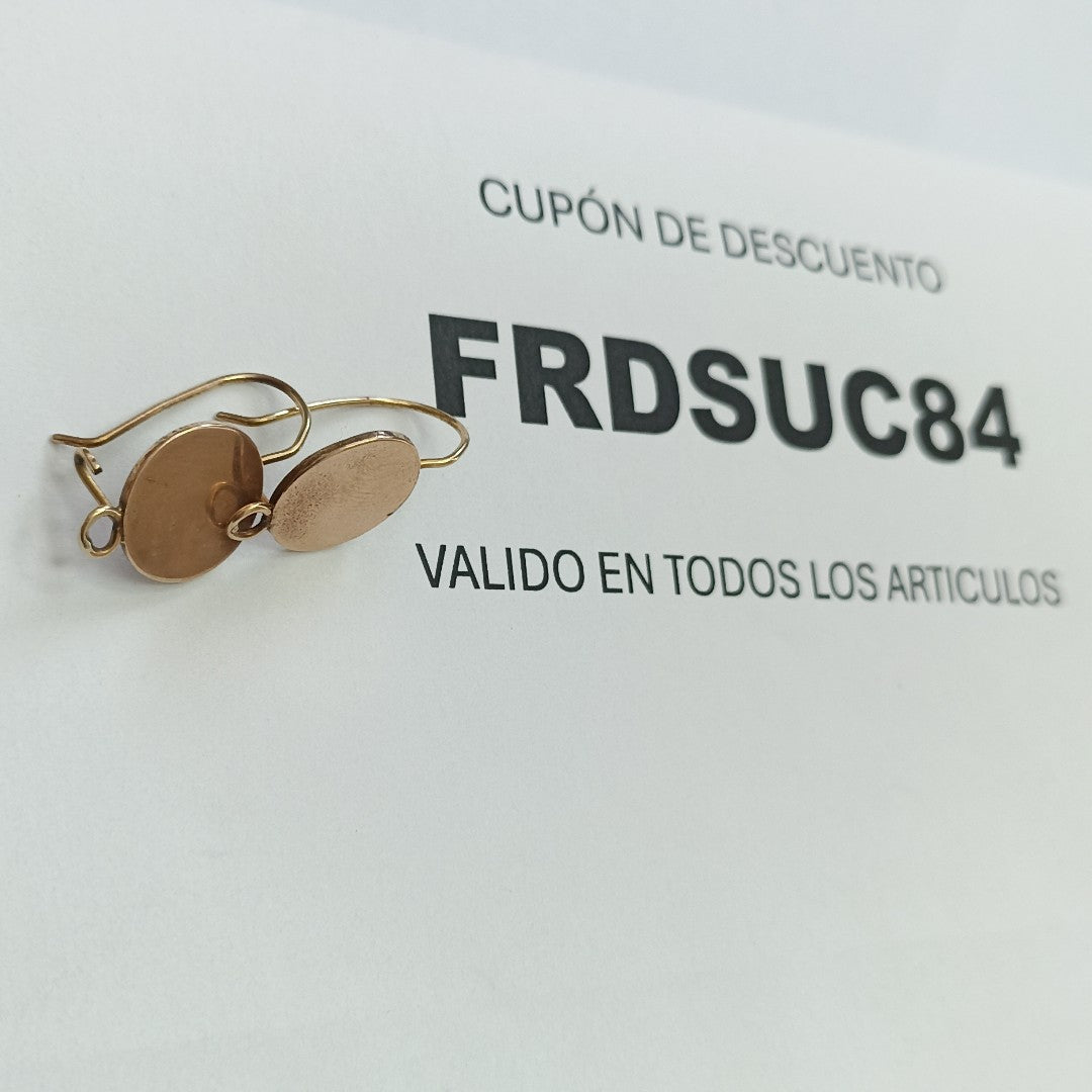 ARETES PAR ORO 8 K 1,70 GRMS (SEMINUEVO)