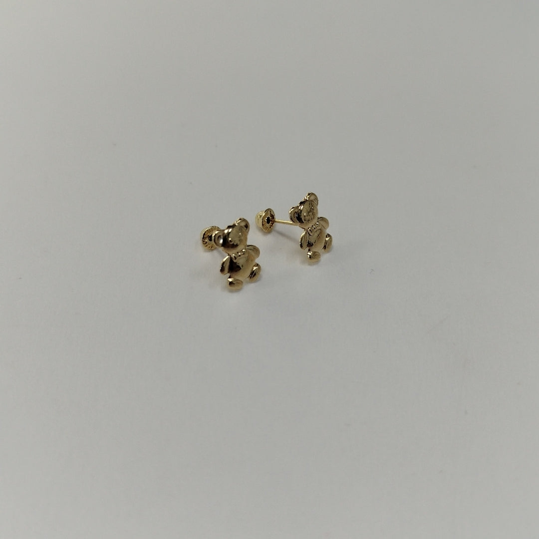 BROQUELES BROQUEL FIG OSO 14K 0.2592 GR (NUEVO)