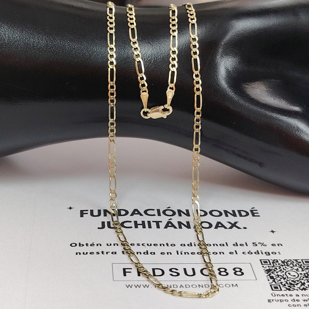 CADENA 3X1 14K 55 CM 4.9 GR (NUEVO)