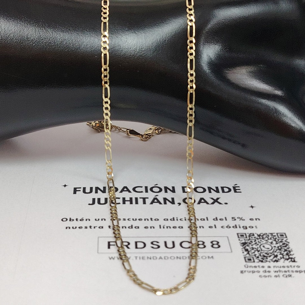 CADENA TEJIDO 3X1 14K 60 CM 5.6 GR (NUEVO)
