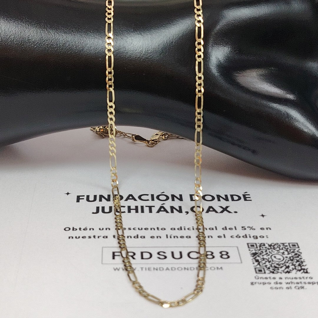 CADENA TEJIDO 3X1 14K 60 CM 5.6 GR (NUEVO)