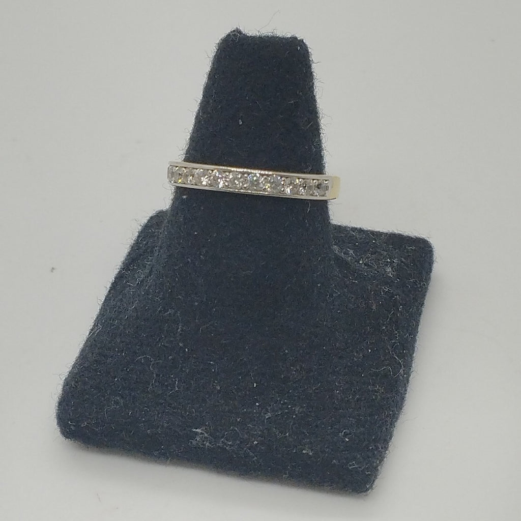 ANILLO ANILLITO C CIRCONIAS 14K 7 TALLA 2 GR (NUEVO)