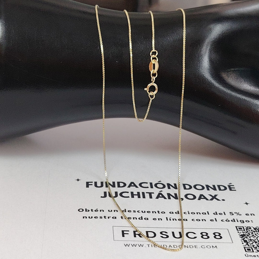 CADENA VENECIANO 14K 55 CM 1.8 GR (NUEVO)
