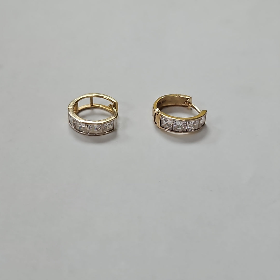 ARRACADAS PAR ORO 14 K 1,60 GRMS (SEMINUEVO)