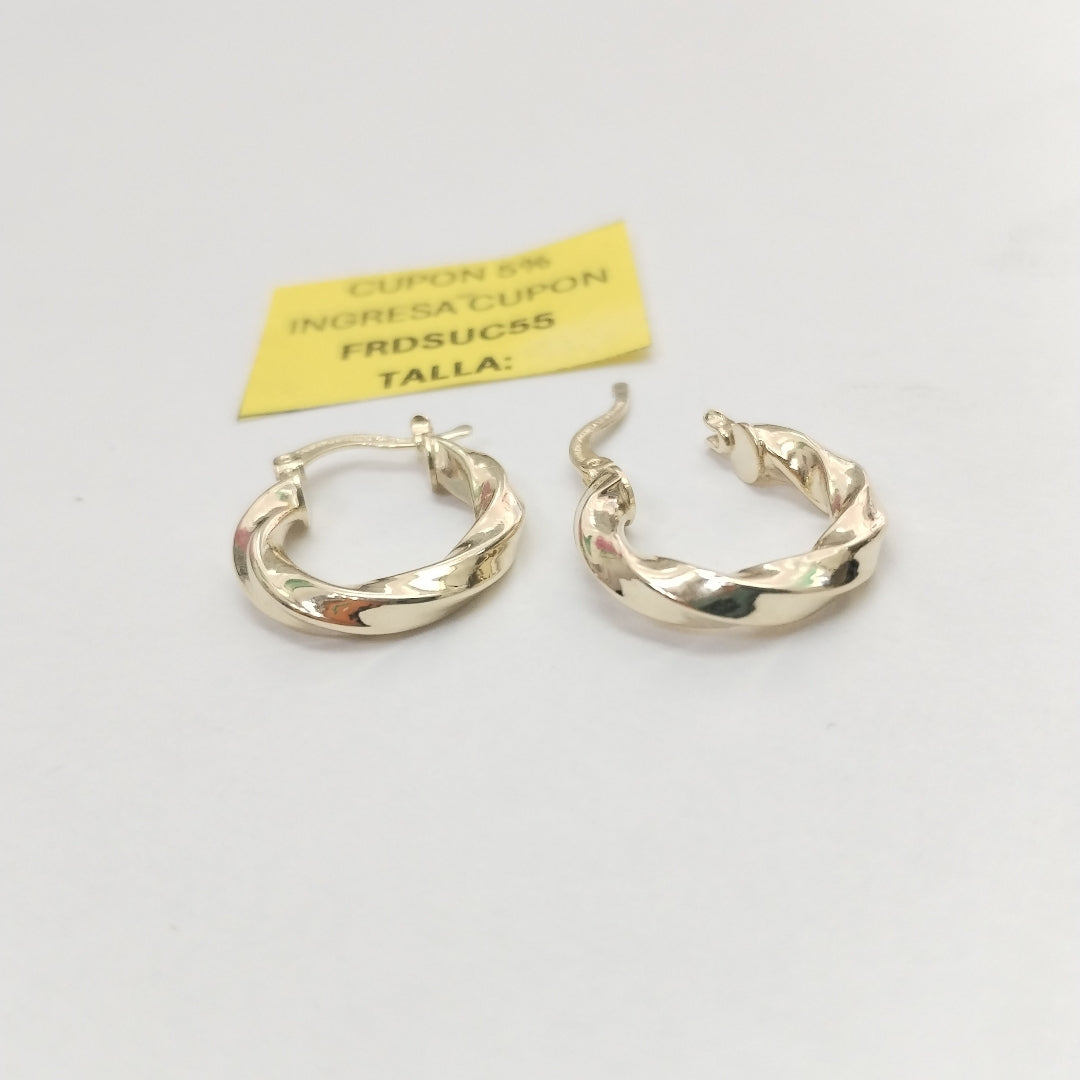 ARETES ARRACADA TORZAL 14K 1.8 GR (NUEVO)