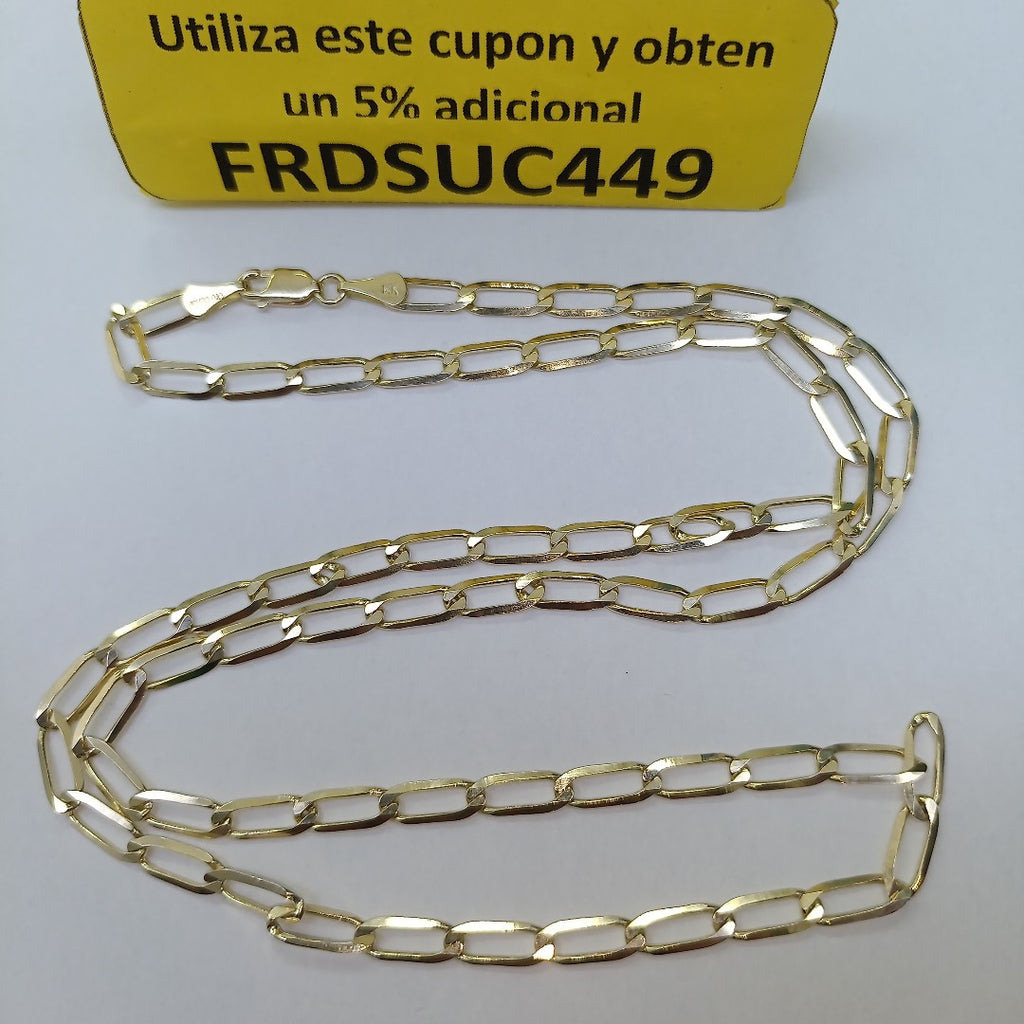 CADENA ESLABONES 14K 60 CM 10.7 GR (NUEVO)