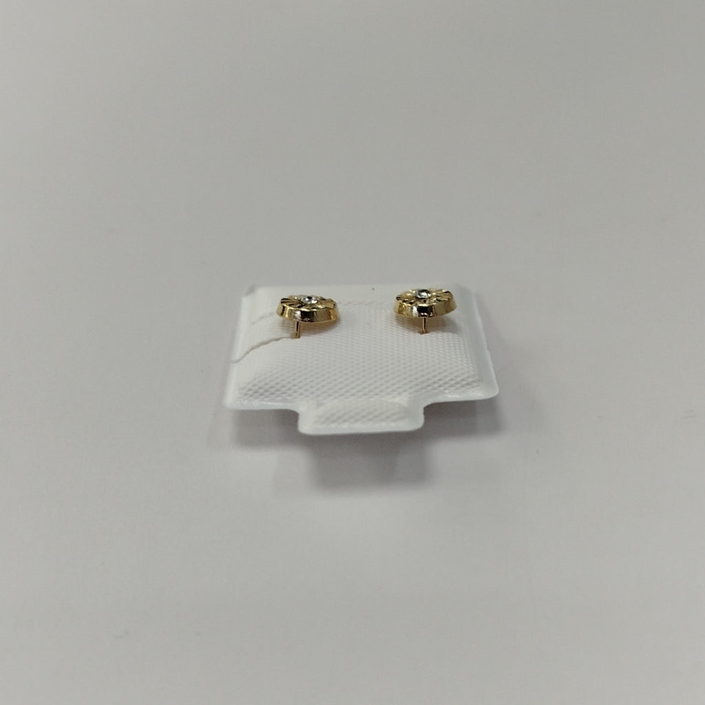 BROQUELES BROQUEL FIG BOTON C CIRCONIA 14K 0.2916 GR (NUEVO)