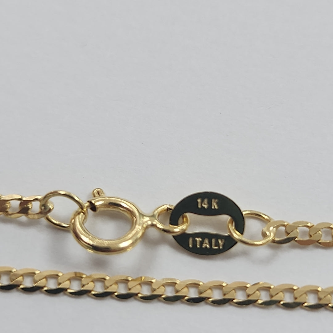 CADENAS BARBADA AMARILLA ORO 14K 2.2 (NUEVO)