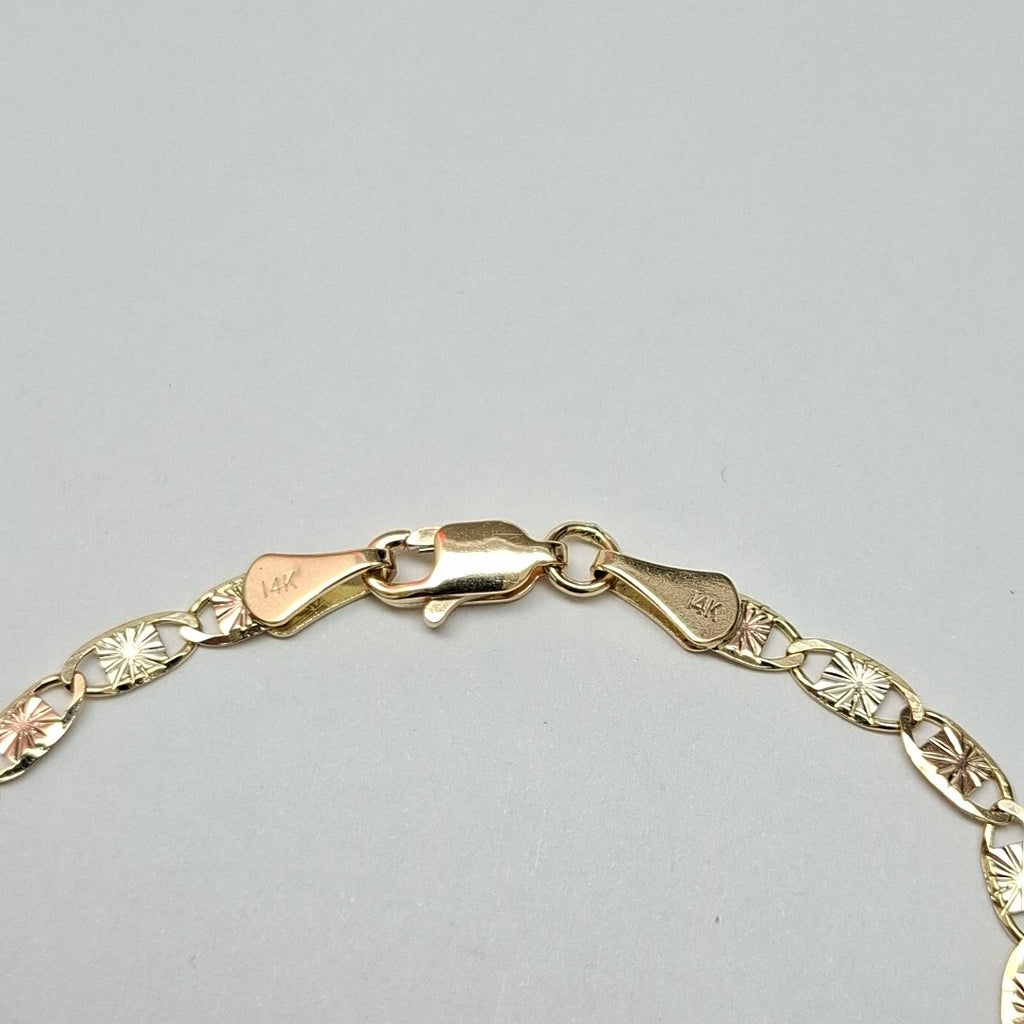 PULSERA GUCHI 14K 18 CM 3 GR (NUEVO)